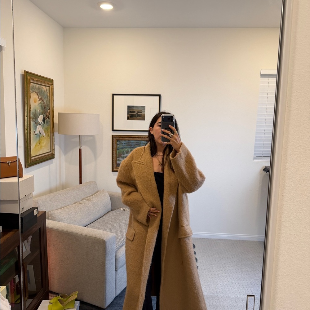 The Frankie Shop John oversized Wool Blend  Coat